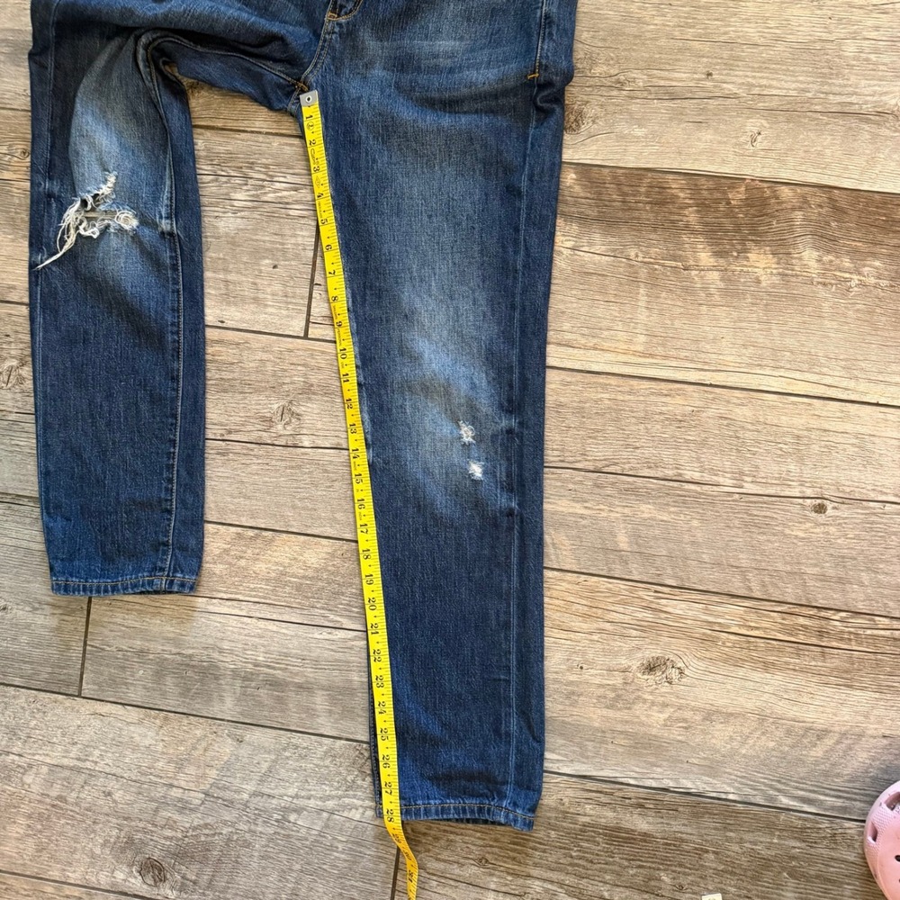 Pilcro and the Letterpress Womens Mid Rise Distressed Straight Leg Jeans Size 27 - Picture 11 of 11